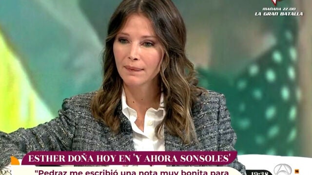 Esther Doña en 'Y ahora Sonsoles'