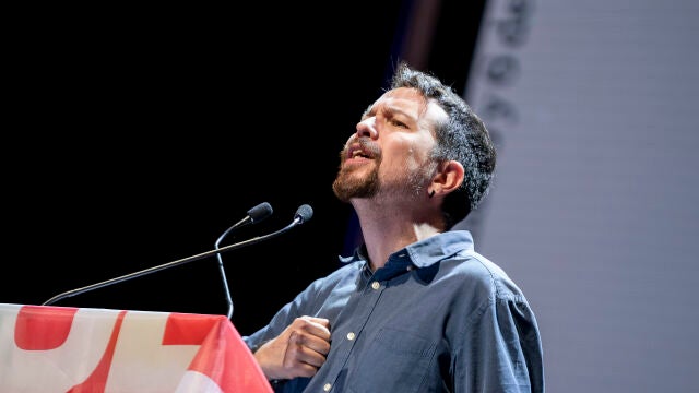 El exlíder de Podemos, Pablo Iglesias, en el acto de la 'Uni de otoño' en el Teatro Coliseum, a 6 de noviembre de 2022, en Madrid (España)