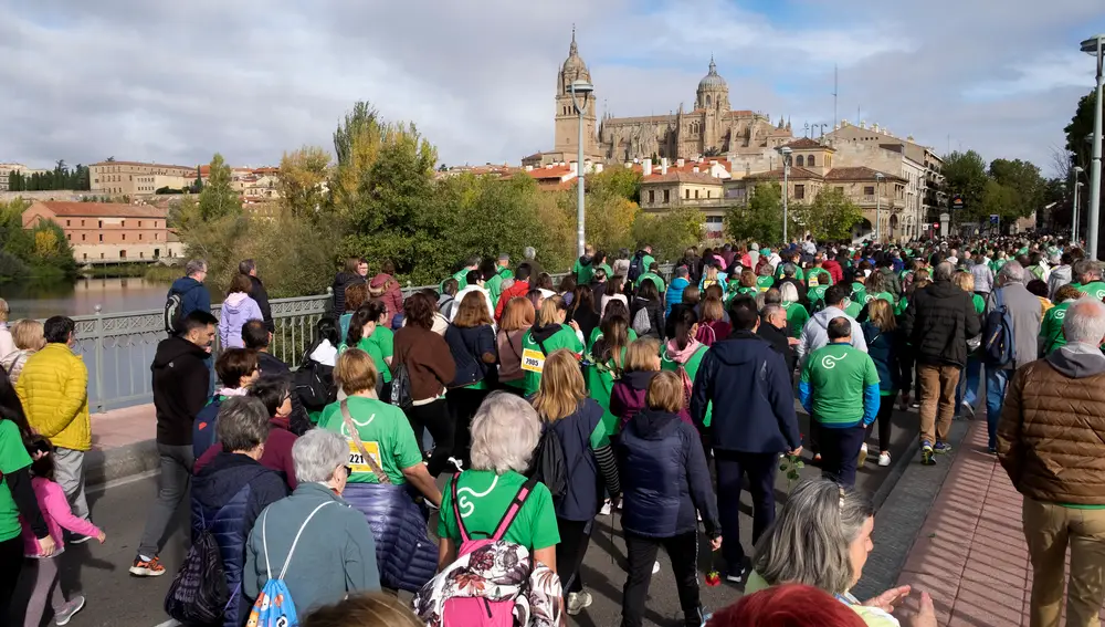 Celebración de la Marcha Contra el Cáncer en Salamanca