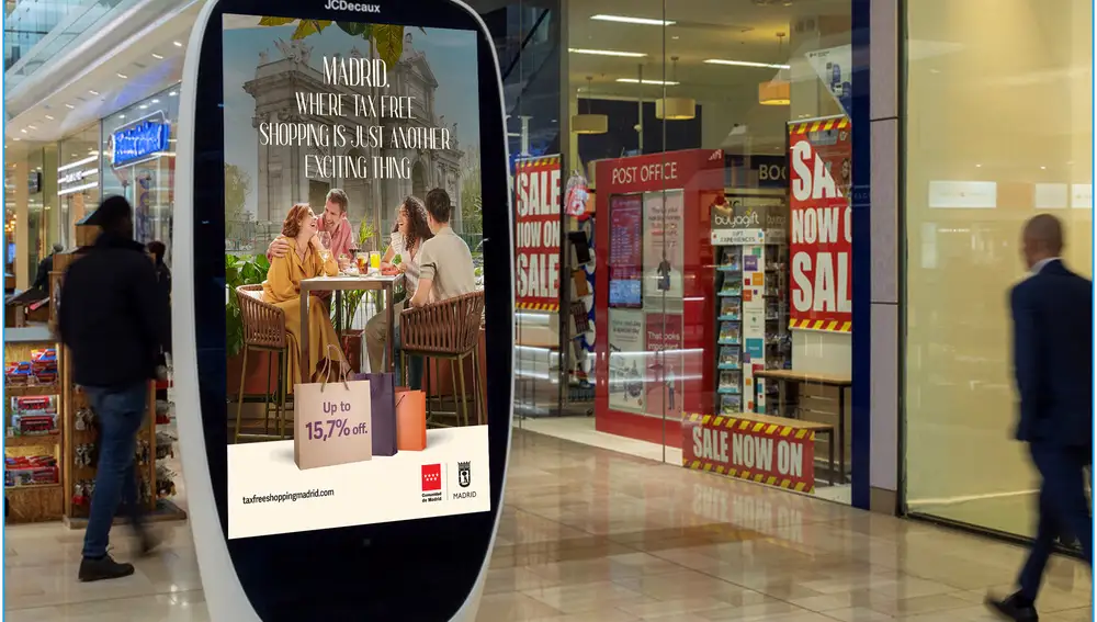 Publicidad en el centro comercial Westfield
