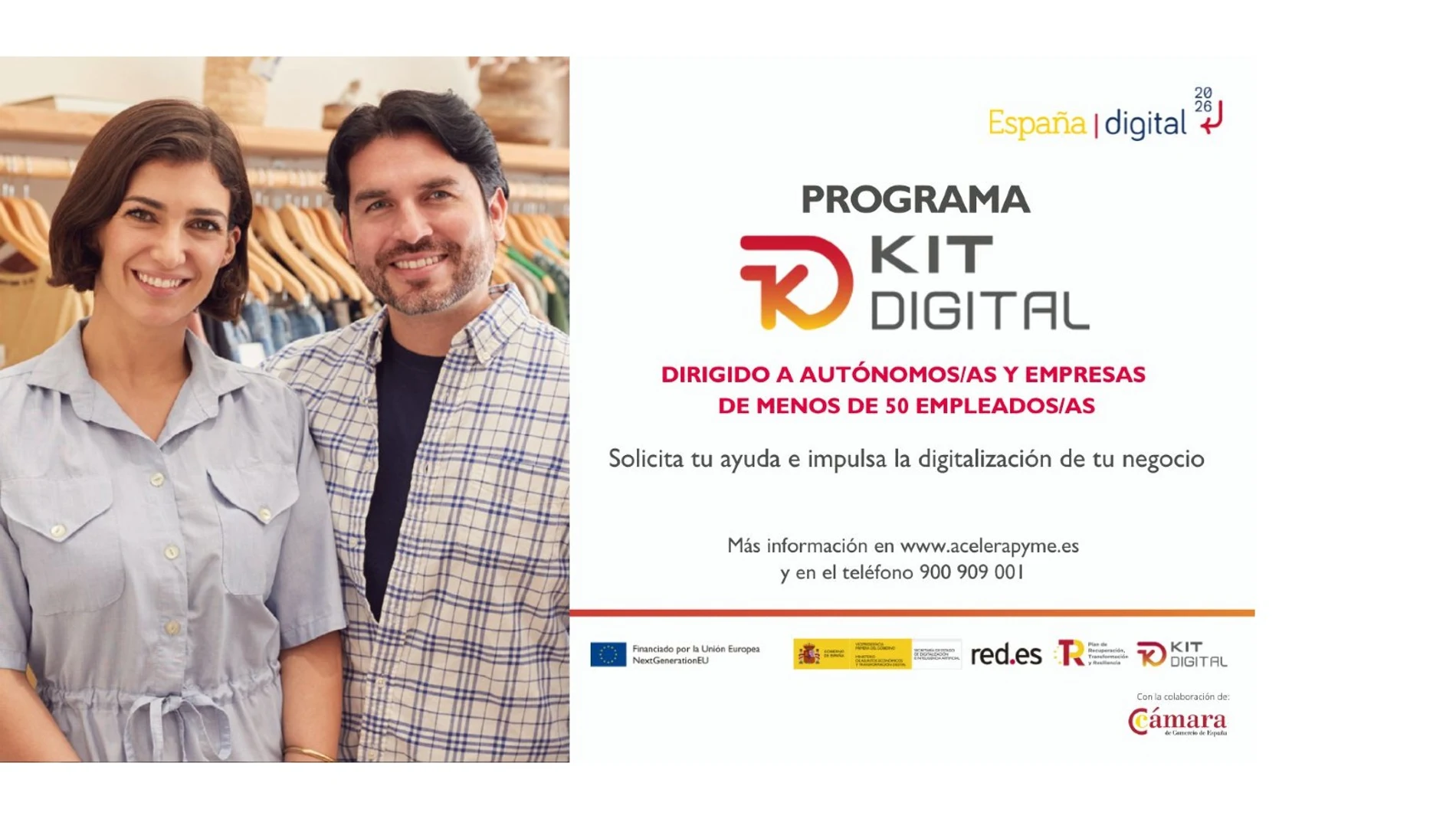 Actualmente las pequeñas empresas y autónomos de entre 0 y menos de 3 empleados ya pueden solicitar su bono digital de 2.000 euros a través de la sede electrónica de Red.es