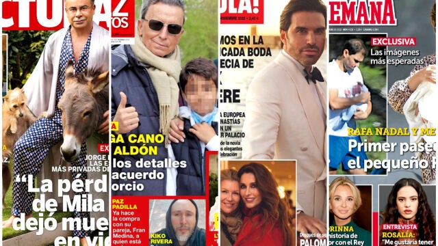 Portadas de las revistas del corazón