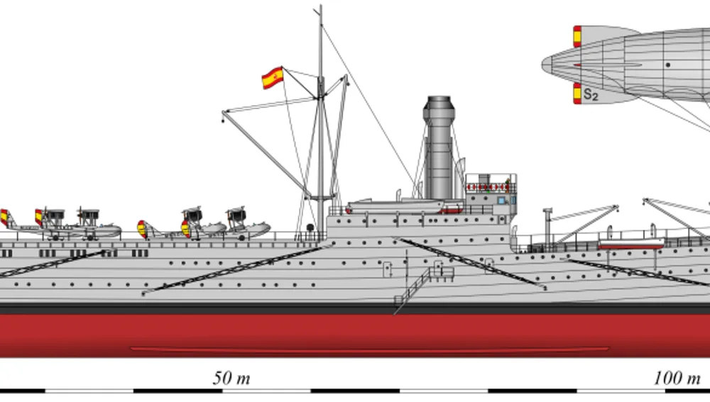 Así se convirtió un viejo carguero alemán en el “Dédalo”, el primer “portaaviones” español en 1922 58