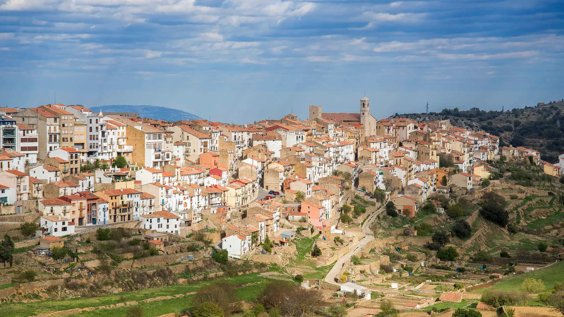 Vista General Villafranca del Cid (Castellón)