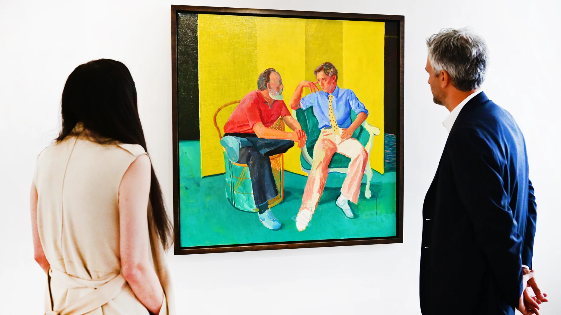 La obra «La conversación», de David Hockney, también forma parte de la colección de Paul Allen, cofundador de Microsoft, que ha salido a subasta