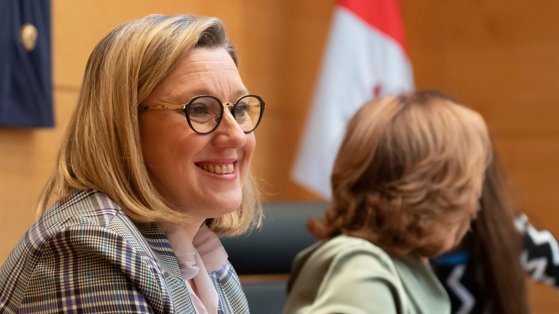 La consejera de Familia e Igualdad de Oportunidades, Isabel Blanco, comparece ante la Comisión de Economía y Hacienda de las Cortes de Castilla y León para explicar el Proyecto de Ley de Presupuestos de la Comunidad para 2023 en lo referente a su departamento