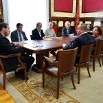 El alcalde de Valladolid, Óscar Puente, mantiene una reunión sobre la Ciudad de la Justicia
