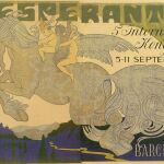 Cartel del V Congreso Universal de Esperanto, celebrado en Barcelona (1909).