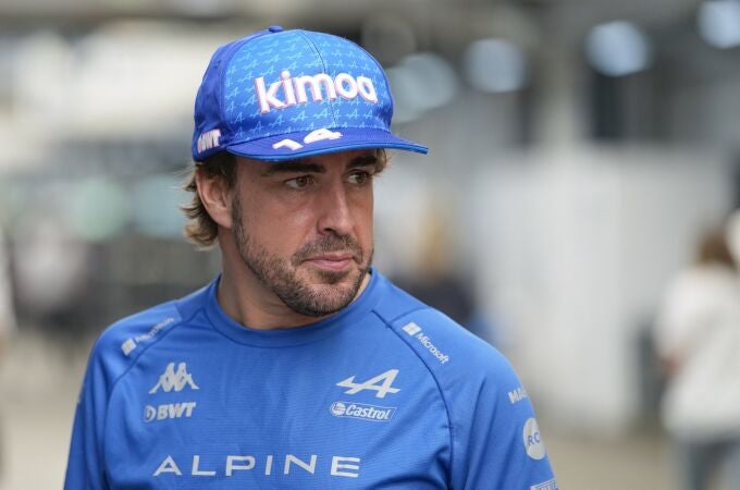 Fernando Alonso, en el Gran Premio de Sao Paulo