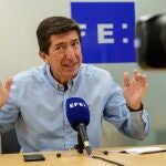El exvicepresidente andaluz y exlíder de Ciudadanos en la comunidad, Juan Marín, durante la entrevista concedida a EFE