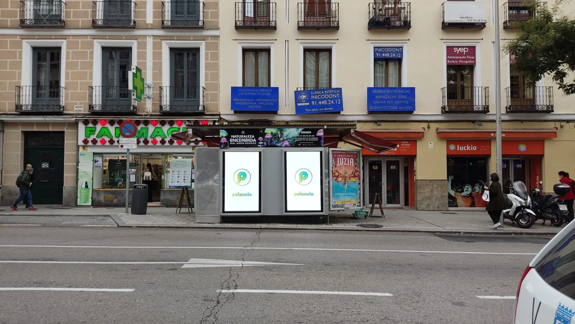 Campaña publicitaria de la Diputación de Palencia por las calles de Madrid