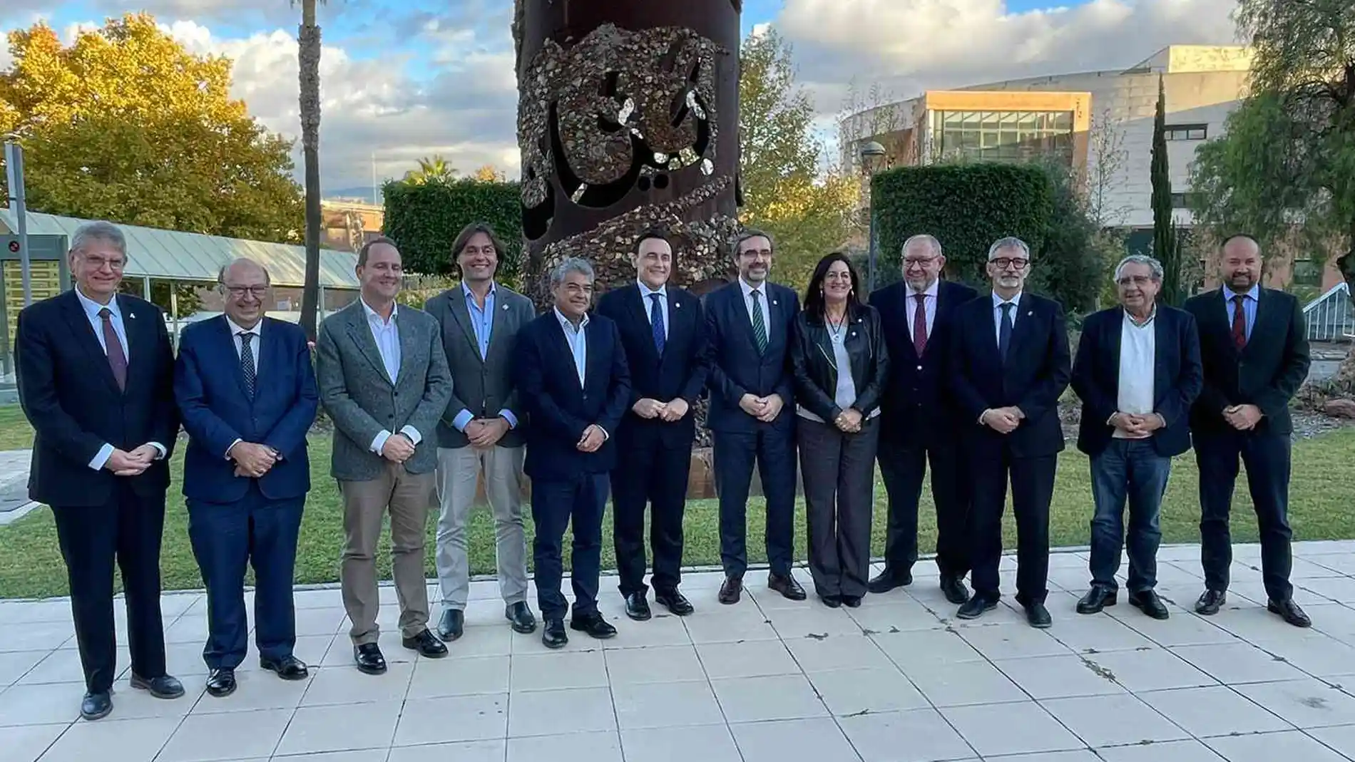 José Carlos Gómez Villamandos con los rectores de las universidades andaluzas