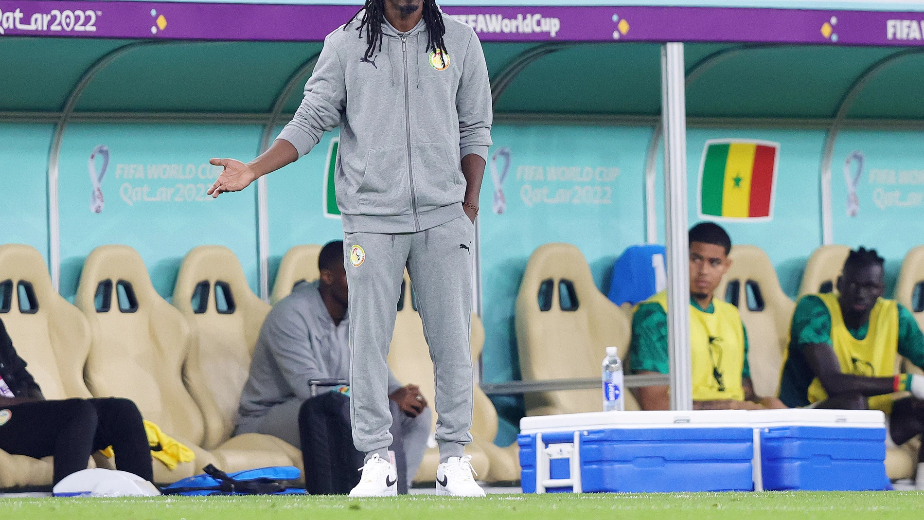 Aliou Cissé, seleccionador de Senegal, rival de Qatar en el segundo partido