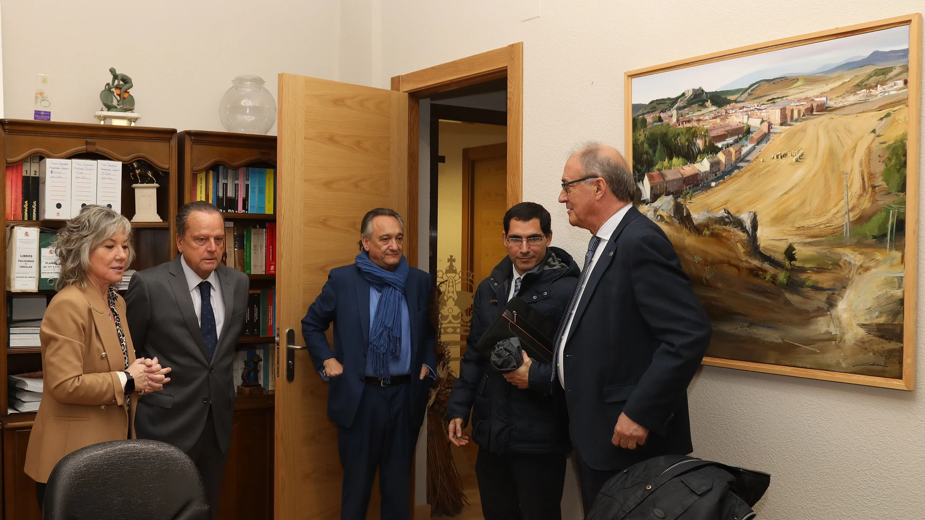 Celebración del Pleno del Consejo de Cuentas de Castilla y León en el Ayuntamiento de Aguilar de Campoo, Palencia