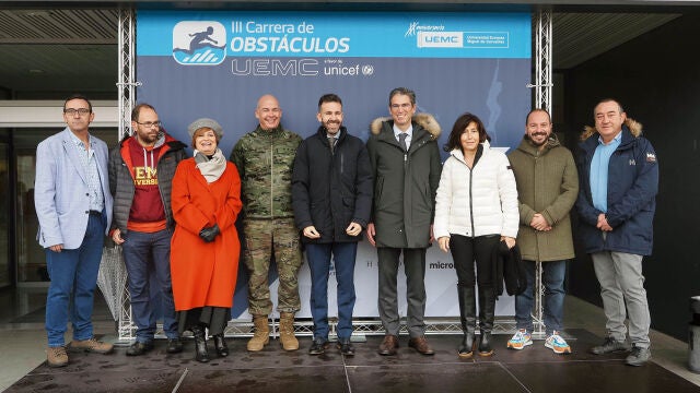 Autoridades en la III Carrera de Obstáculos UEMC a favor de UNICEF