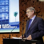 El president de la Generalitat, Ximo Puig, interviene en la presentación de la candidatura de Elche como sede de la Agencia Espacial Española