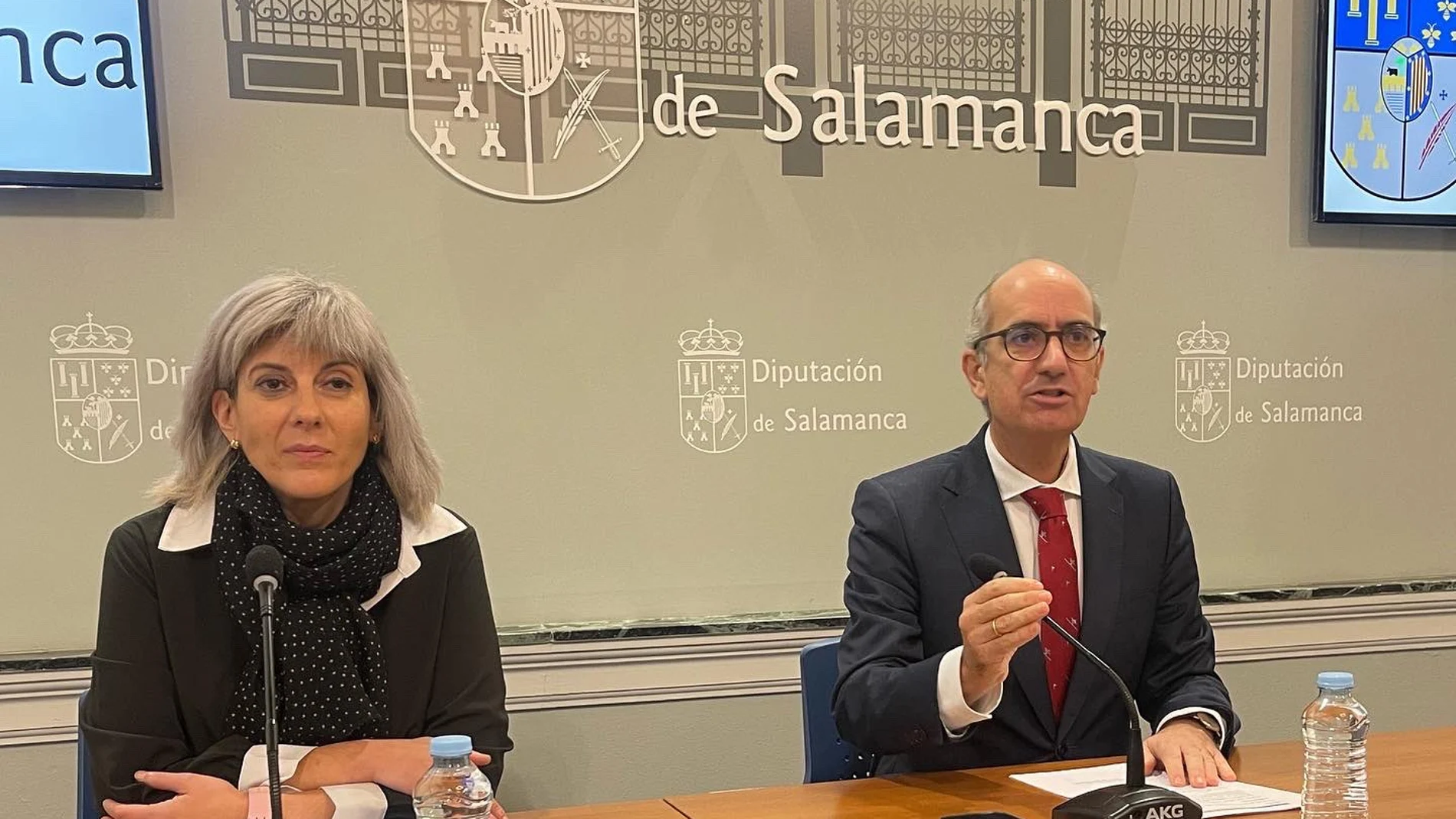 El presidente de la Diputación de Salamanca, Javier Iglesias, explica los acuerdos con el Tercer Sector