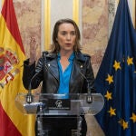 La portavoz del Grupo Parlamentario Popular en el Congreso de los Diputados, Cuca Gamarra.
