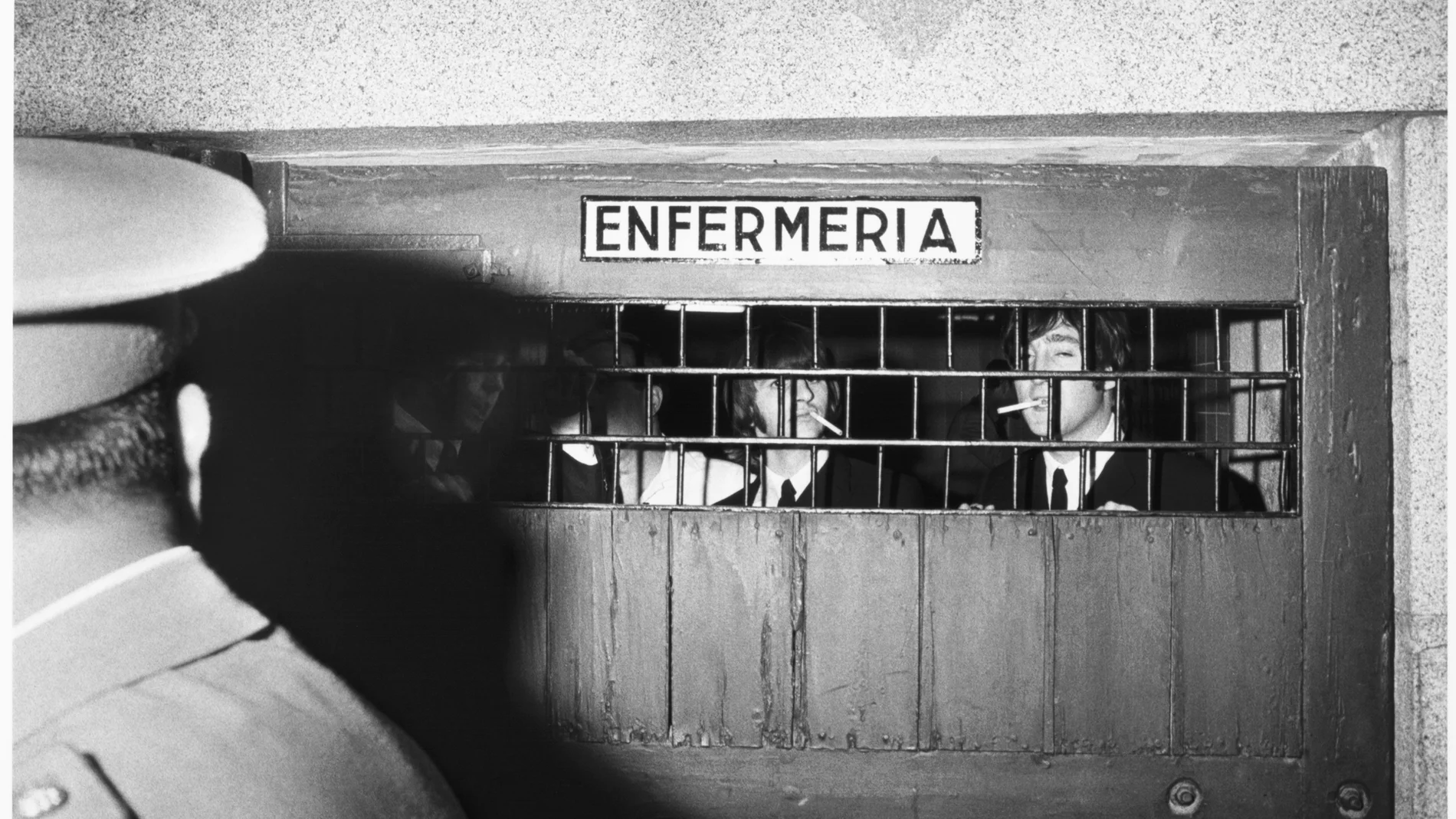 Una imagen de los Beatles, antes de su actuación en Las Ventas, según la cámara de Joana Biarnés