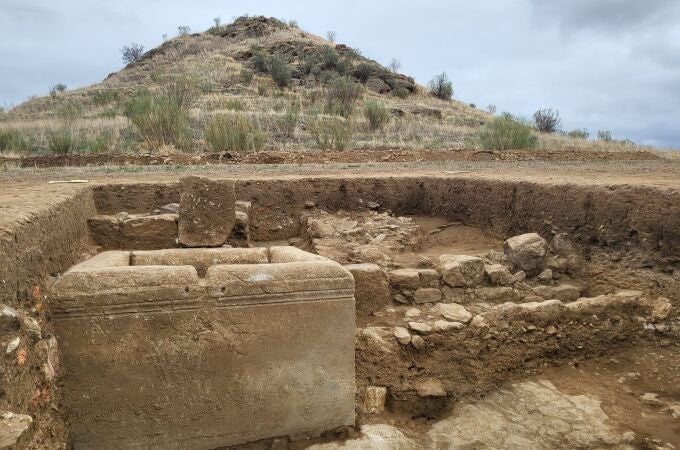 La fuente romana hallada en las excavaciones de Mellaria, en Fuente Obejuna