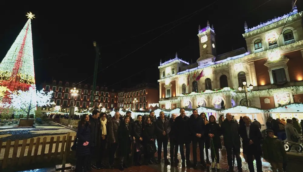 Encendido de la iluminación de la Navidad de Valladolid