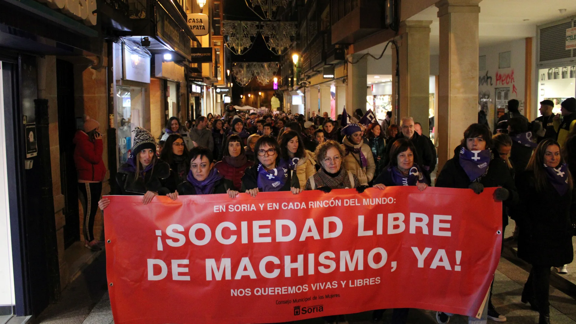 Marcha silenciosa contra la violencia de género en Soria