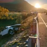 Fallecen cuatro personas en un accidente de tráfico en la N-110 a la altura de Villatoro (Ávila)