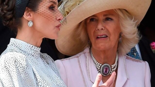 La Reina Letizia y la Reina Camilla