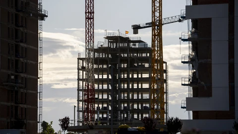 Viviendas en construcción en el barrio del Cañaveral, en Madrid