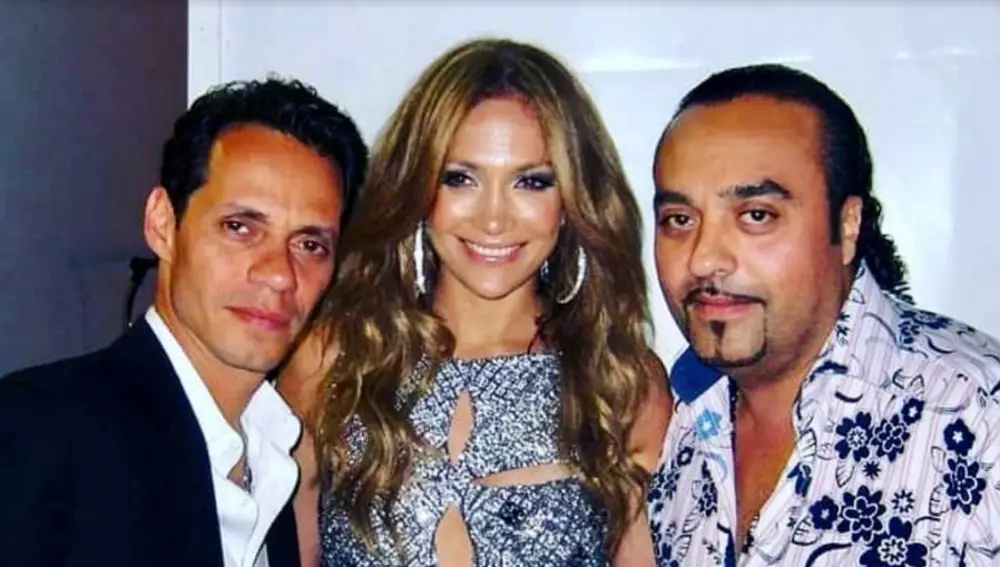 Chico Castillo con Jennifer López y Marc Anthony