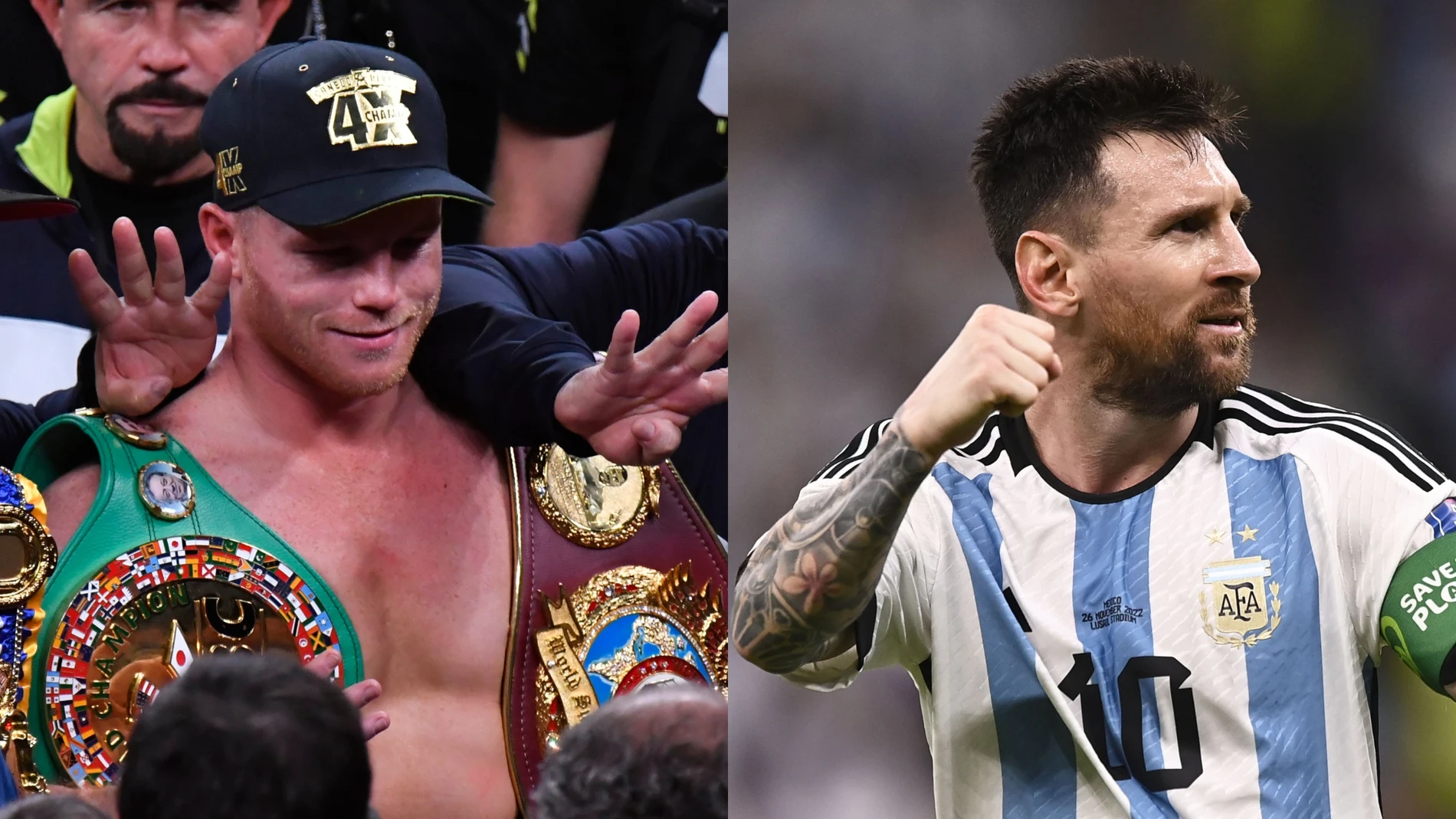 El boxeador mexicano Canelo ha amenazado a Messi en el Mundial de Qatar