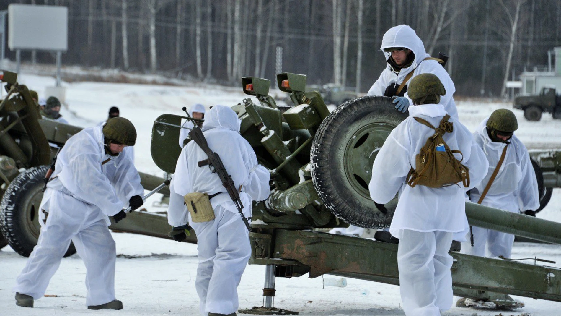Soldados rusos reciben entrenamiento para combatir en el frente ucraniano