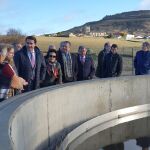 Suárez-Quiñones visita la nueva EDAR de Castrojeriz