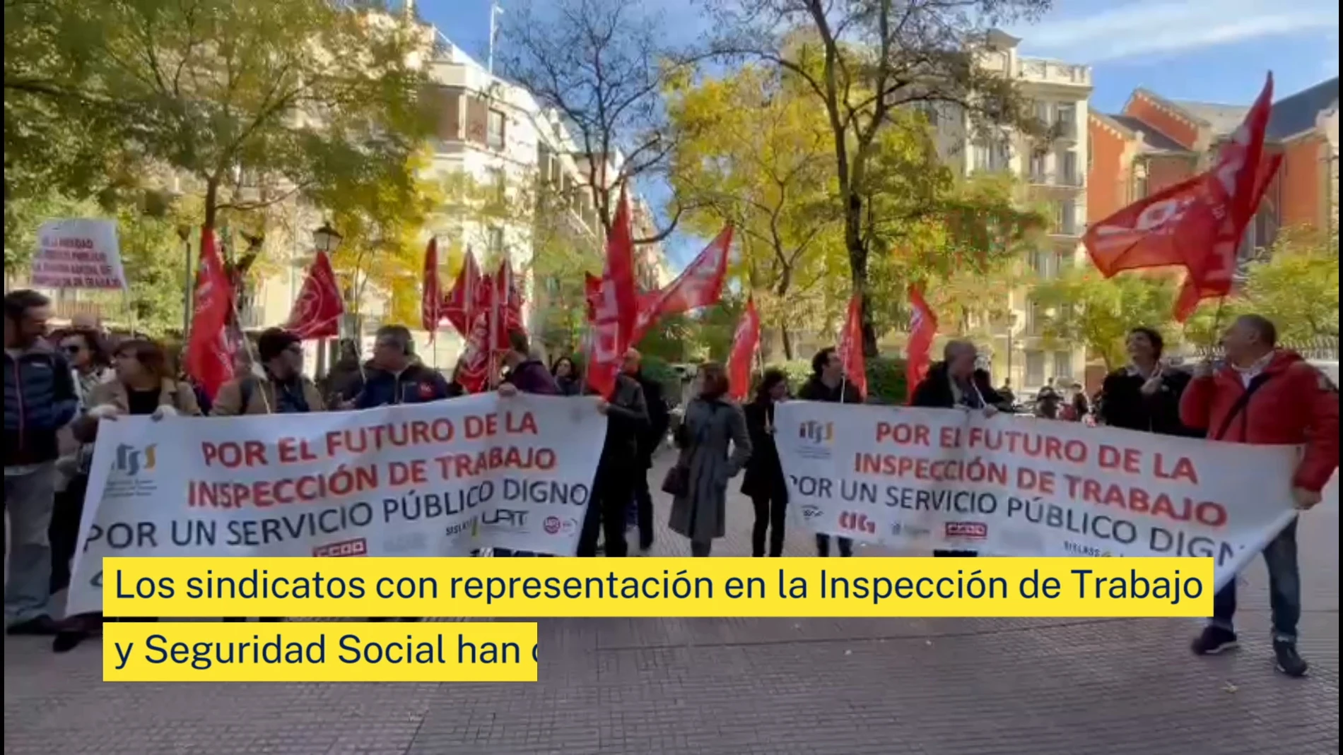 Sindicatos de la Inspección de Trabajo se concentran en Madrid por la “ruinosa” situación del organismo