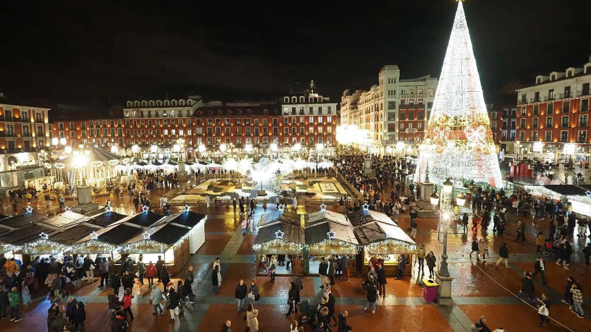 Plaza Mayor de Valladolid en Navidad