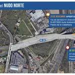 Infografía sobre el Nudo Norte de Madrid