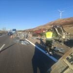 Accidente ocurrido en Medinaceli (Soria)