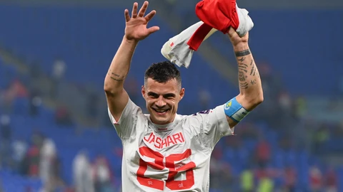Granit Xhaka, con la polémica camiseta