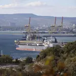 Un petrolero ruso atracado en el puerto de Novorossiysk