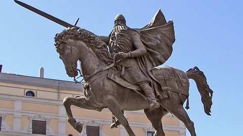 Estatua del mítico personaje, el Cid Campeador