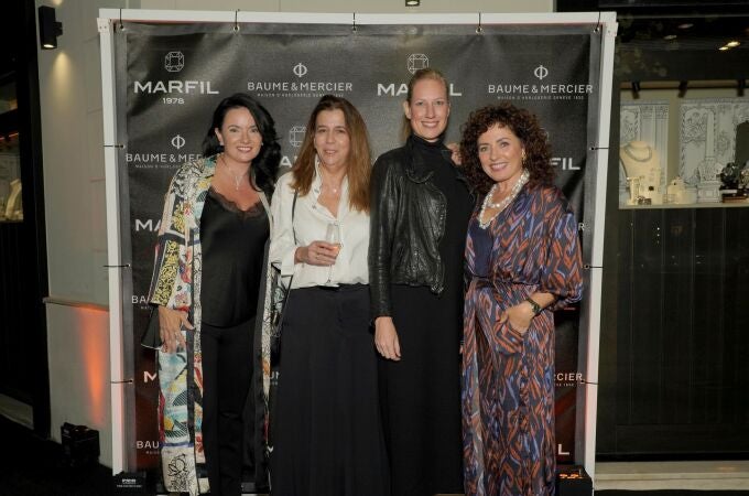 Paloma Marfil, Marie Lampe, Esther Candil & Mercier y Begoña Marfil en la inauguración de la nueva tienda