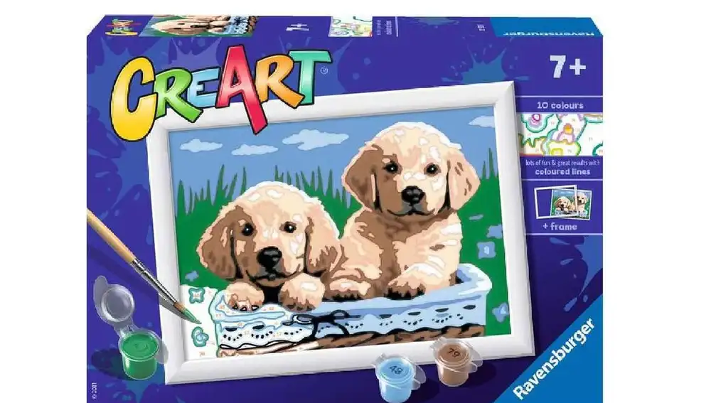 Juego CreArt para pintar perritos