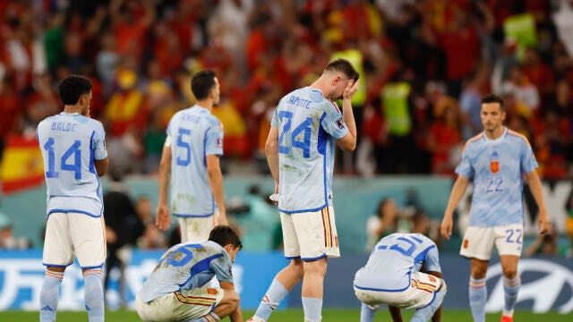Los jugadores españoles lamentan la eliminación en los penaltis otra vez