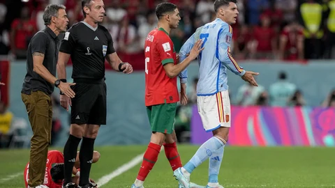 Alvaro Morata, y Achraf Hakimi
