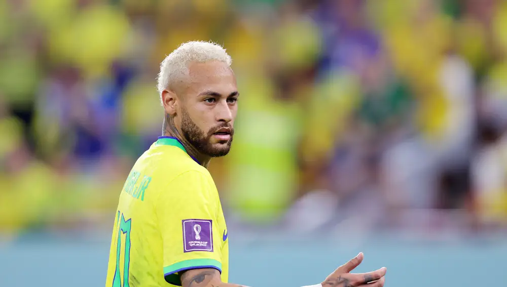 Neymar durante un partido de la canarinha