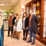 Ángeles Armisén durante la visita a uno de los Belenes de este año