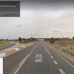 Imagen de Google Maps del punto kilométrico exacto del accidente en Almassora (Castellón)