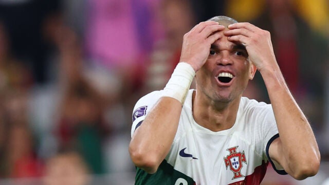 Pepe tuvo la oportunidad de empatar en el descuento, pero su cabezazo se marchó fuera