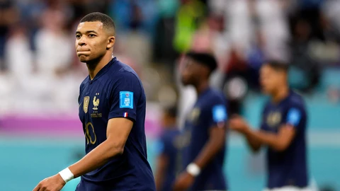 El delantero francés Kylian Mbappe