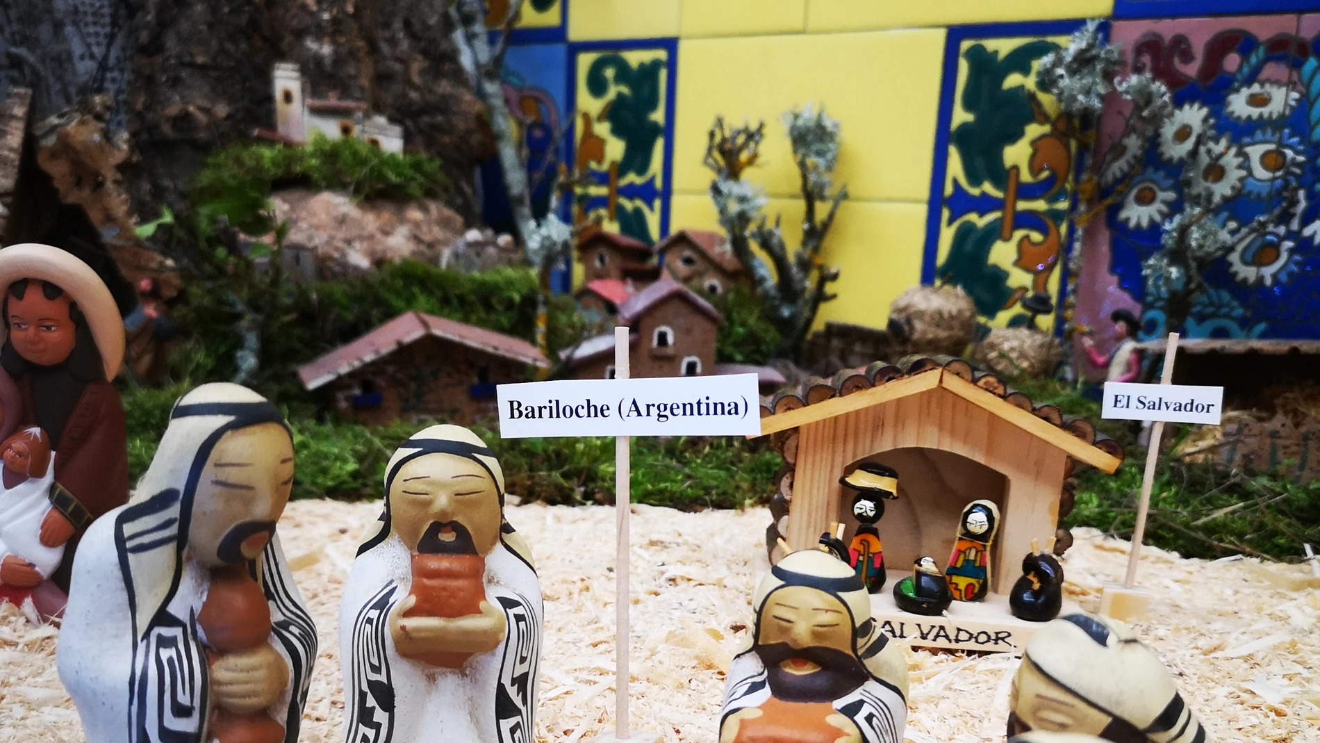 Uno de los belenes que se puede observar en la exposición